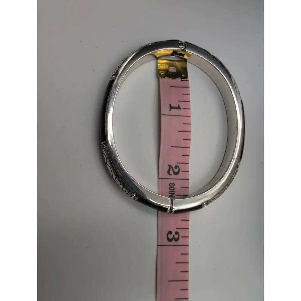 Brighton Wiltern Hinged Bangle Swarovski Crystals